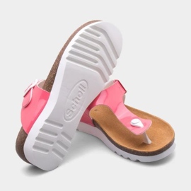 FLIP-FLOPS FEMEI SCHOLL BOA VISA F31247-1209 PINK roz 3