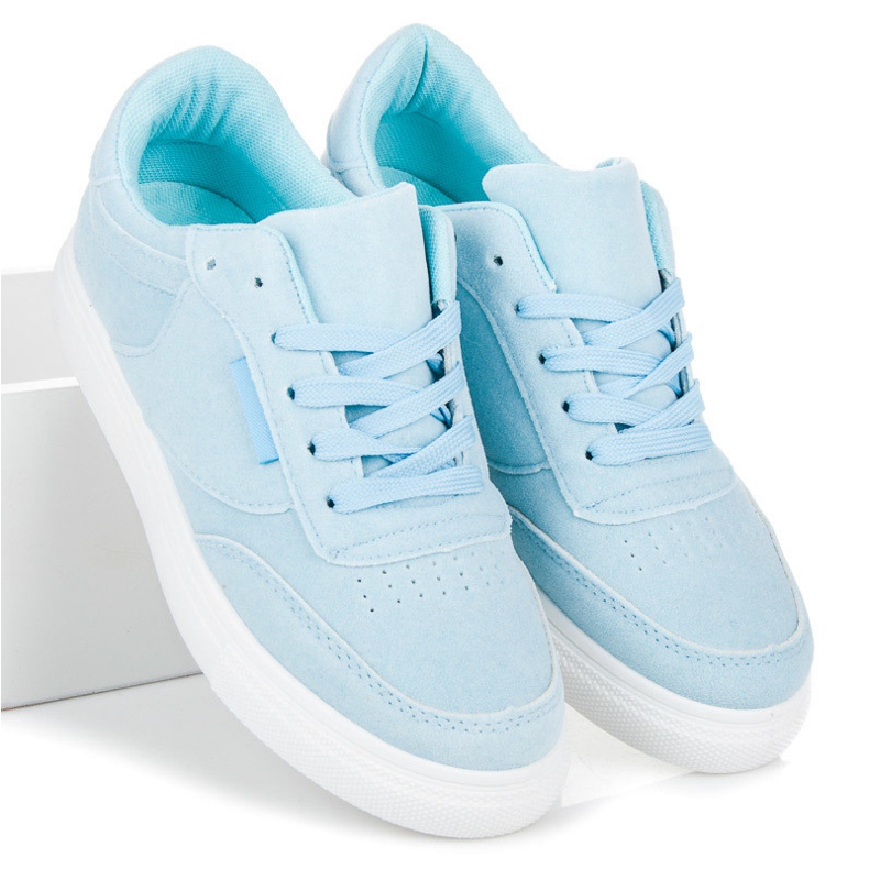 Adidași Pe Platformă albastru 2