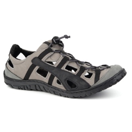 Olivier Pantofi din piele pentru bărbați, bicicletă aerisită 262kz gri 1