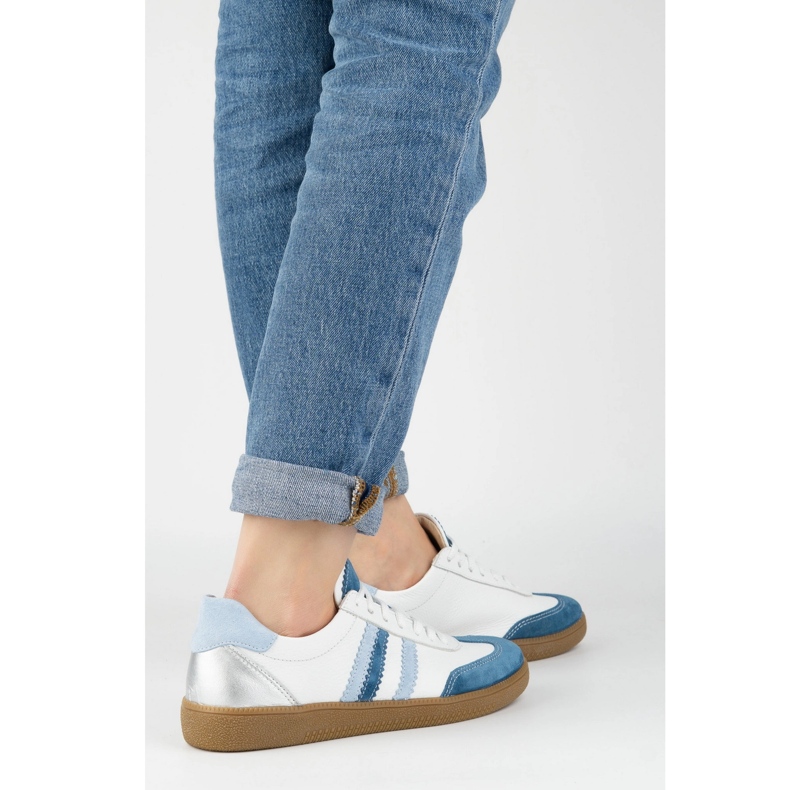 Adidași de piele pentru femei Olivier N1234S2 alb 1 Adidași de piele pentru femei Olivier N1234S2 alb 1