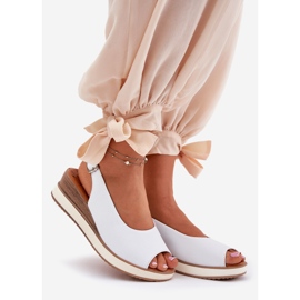 Sandale din piele pe Artiker 56C2317 White White alb 1 Sandale din piele pe Artiker 56C2317 White White alb 1