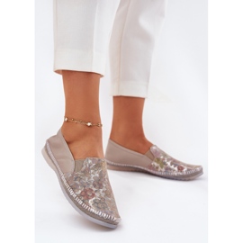 Balerina din piele modelată Maciejka T3512-73 Beige bej 2 Balerina din piele modelată Maciejka T3512-73 Beige bej 2