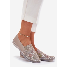 Balerina din piele modelată Maciejka T3512-73 Beige bej 1 Balerina din piele modelată Maciejka T3512-73 Beige bej 1