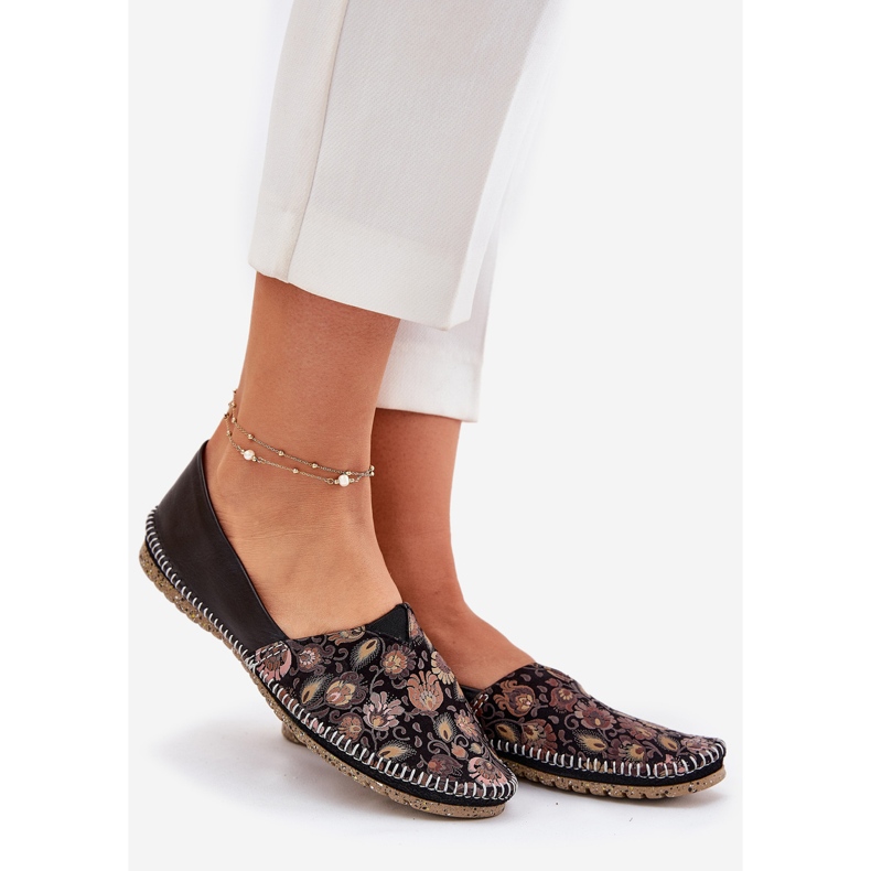 Ballerinas cu model din piele Maciejka T1929-71 Negru 1