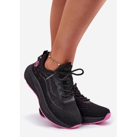 Adidași sportivi pe Big Star RR274523 Sistem negru Hi-Polish Platform 1