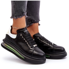 GOE Adidași sport din piele pentru femei GE NN2N4030 Black negru 6