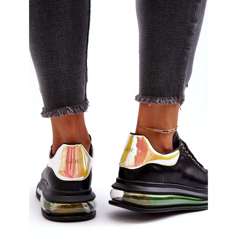 GOE Adidași sport din piele pentru femei GE NN2N4030 Black negru 1