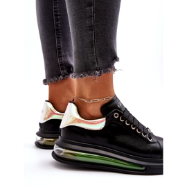 GOE Adidași sport din piele pentru femei GE NN2N4030 Black negru 5