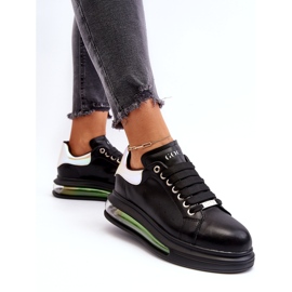 GOE Adidași sport din piele pentru femei GE NN2N4030 Black negru 4