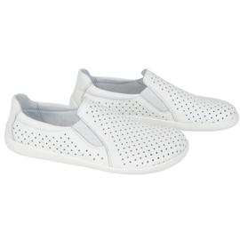 Olivier Femei desculți minimaliste Openwork Sliding 1308Pol White alb 2