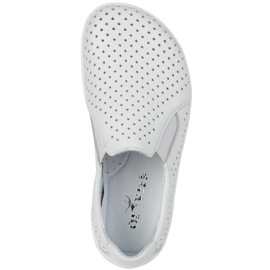 Olivier Femei desculți minimaliste Openwork Sliding 1308Pol White alb 6