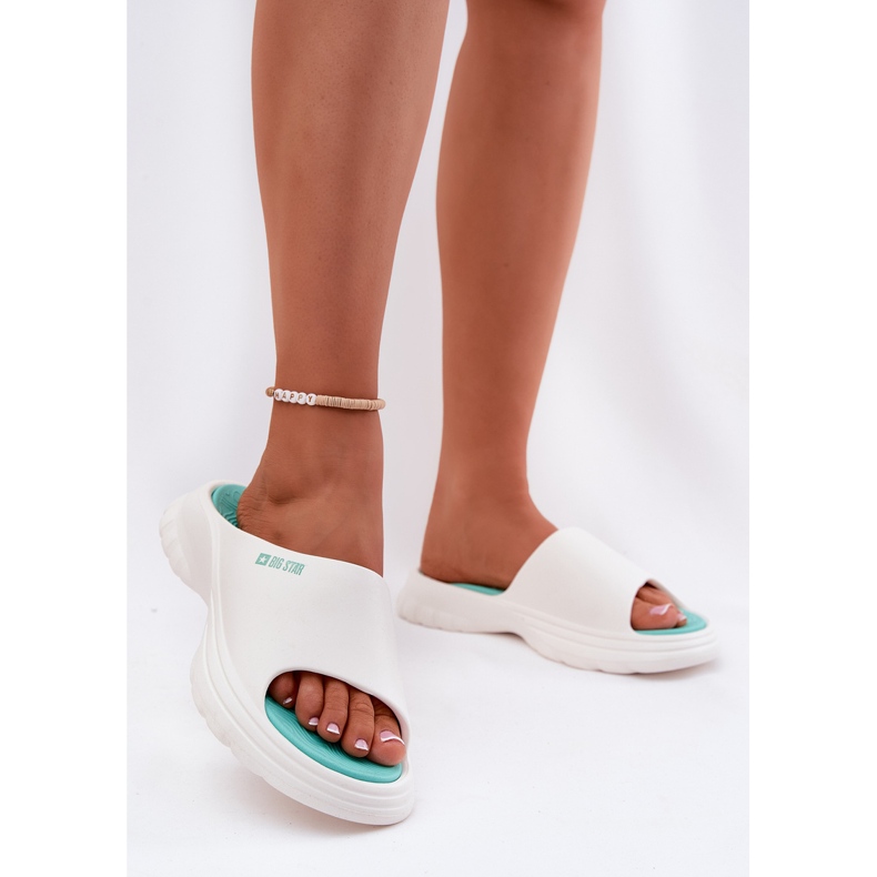 Big Star RR274A586 Flaps pentru spumă pentru femei alb 2