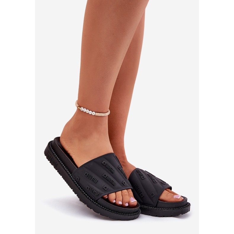 Flip -flops pentru femei pe platformă Big Star RR274A540 Negru 1