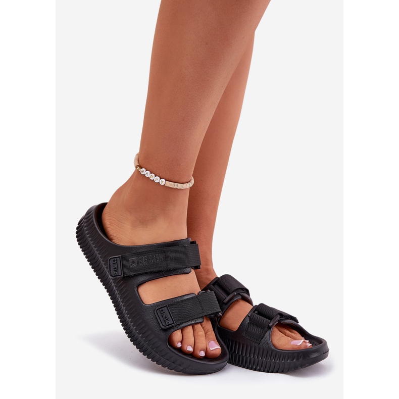 Flip -Flip Flip Flops cu Big Star RR274A527 Black Velcro negru 1