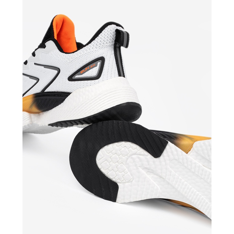 Vico Pantofi sport pentru femei albi și albi cu un element portocaliu 2