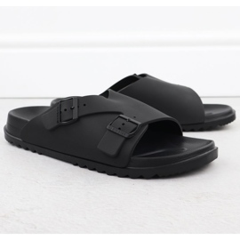 Black Big Star RR174A019 Papuci pentru bărbați Black Beach negru 1