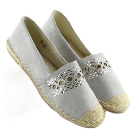 Espadrile gri pentru femei SK135 Silver 1