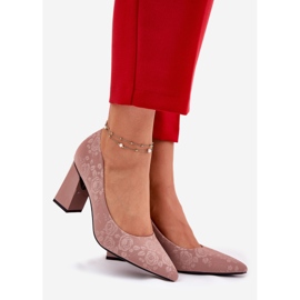 Vinceza Pompe elegante pe Vincez 62223 Pink Post roz 1