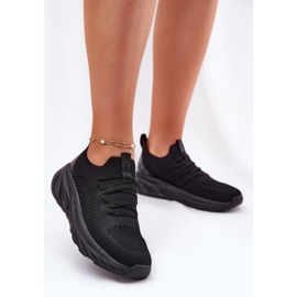 Pantofi sport pentru femei slockate ușoare Star Big Star RR274A132 Sistem Hi-Polish System Negru 2