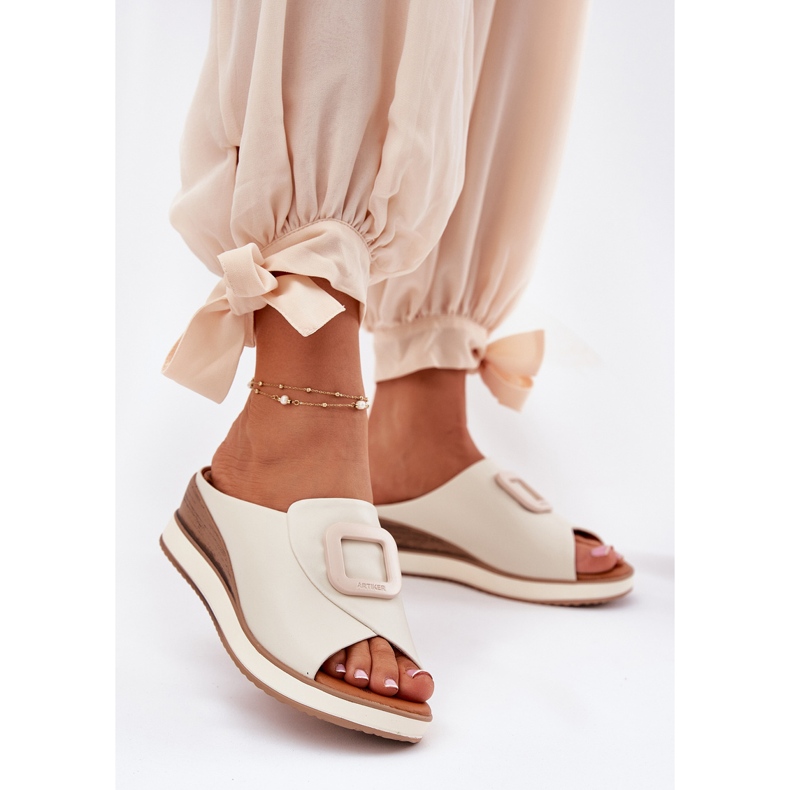 Femei Flip Flops Artiker 56C2145 Beige ușor bej 2 Femei Flip Flops Artiker 56C2145 Beige ușor bej 2