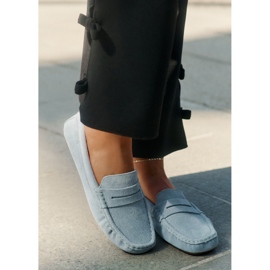 Loagă de piele de căprioară pentru femei Big Star RR274943 Albastru 2