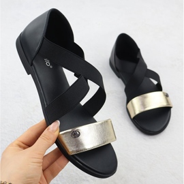 EVento Sandale pentru femei cu ștergătoare negre 3884 negru 1 EVento Sandale pentru femei cu ștergătoare negre 3884 negru 1