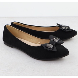 Ballerine pentru femei cu un arc negru Potocki BB23310 2