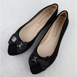 Ballerine pentru femei cu un arc negru Potocki BB23310 3