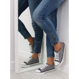 Tenisi dama din dantela gri NB89P gri 2 Tenisi dama din dantela gri NB89P gri 2