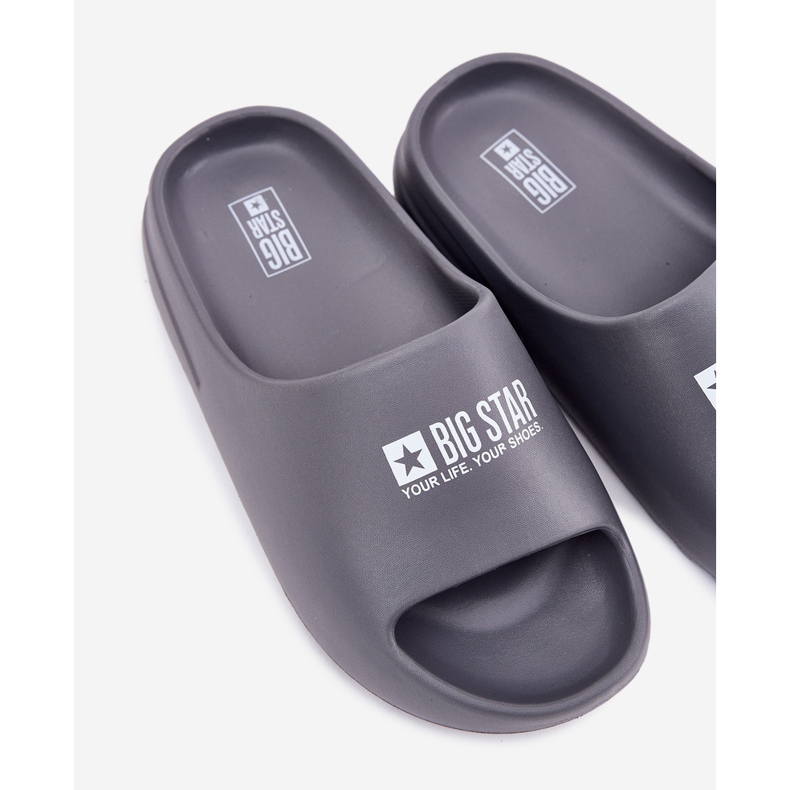 Big Star Papuci de spumă pentru bărbați cu marele vedetă RR174A013 SOgo -ul gri 2 Big Star Papuci de spumă pentru bărbați cu marele vedetă RR174A013 SOgo -ul gri 2
