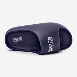 Big Star Papuci de spumă pentru bărbați cu marele vedetă RR174A014 LOGE BLUE NAVY albastru 2