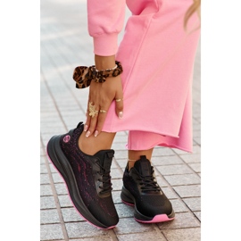 Adidași sportivi pe Big Star RR274523 Sistem negru Hi-Polish Platform 2