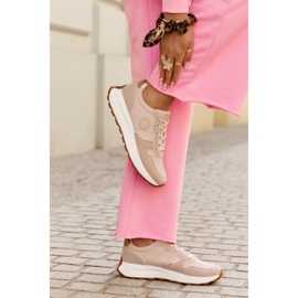 Adidași pentru femei pe platformă Big Star RR274489 Hi-Polish Pink System roz 2