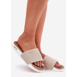 Papuci pentru femei Big Star RR274A102 Beige bej 1 Papuci pentru femei Big Star RR274A102 Beige bej 1