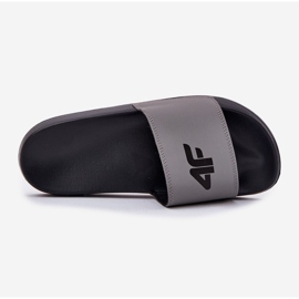 Papuci pentru bărbați 4F 4FRMM00FSLIM011-25S GRAY gri 1