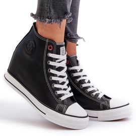Cross Jeans Pantofi de damă cu pană Jeans încrucișați NN2R4005 Negri negru 6