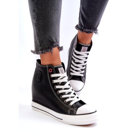 Cross Jeans Pantofi de damă cu pană Jeans încrucișați NN2R4005 Negri negru 2
