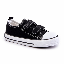 Pantofi pentru copii cu velcro Big Star OO374008 Negri negru 4 Pantofi pentru copii cu velcro Big Star OO374008 Negri negru 4