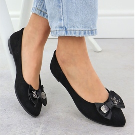 Ballerine pentru femei cu un arc negru Potocki BB23310 4