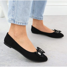 Ballerine pentru femei cu un arc negru Potocki BB23310 5