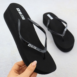 FLIP -uri pentru femei pe pană Black Big Star RR274A577 negru 1