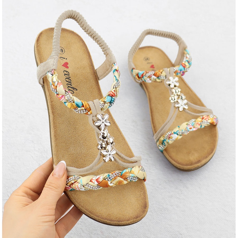 EVento Sandalele pentru femei au alunecat bej eveniment 8309 1 EVento Sandalele pentru femei au alunecat bej eveniment 8309 1