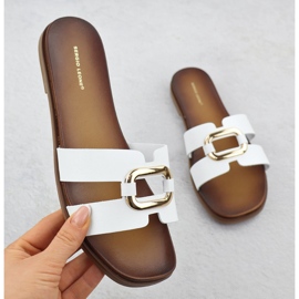 Flip -flops pentru femei cu albă Sergio Leone SK077H 1 Flip -flops pentru femei cu albă Sergio Leone SK077H 1