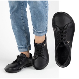WASAK Pantofi desculți pentru femei piele minimalistă 0771w mazăre neagră negru 1 WASAK Pantofi desculți pentru femei piele minimalistă 0771w mazăre neagră negru 1