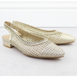 Sandale deschise pentru femei în Golden Spitz T.Sokolski L25-334 de aur 2