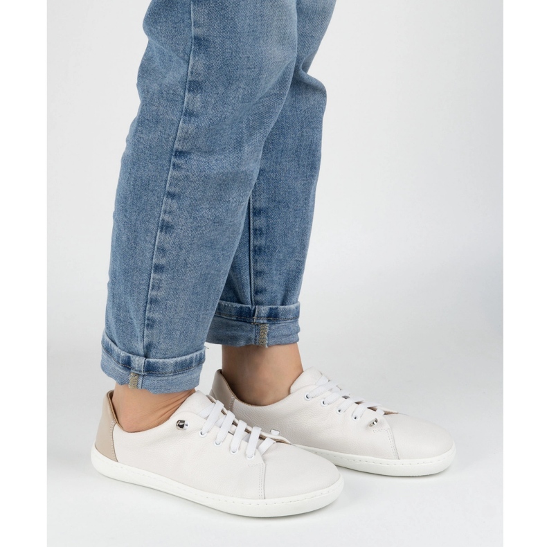 WASAK Pantofi desculți pentru femei piele minimalistă 0771w alb 2 WASAK Pantofi desculți pentru femei piele minimalistă 0771w alb 2