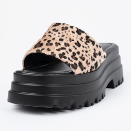 Seastar Papuci pe o platformă de leopard maro 5