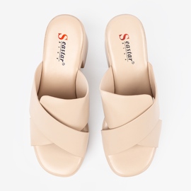 Seastar Flip -flip -flops pe postare bej 1