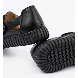 Seastar Pantofi pentru femei deschise cu Velcro negru 1