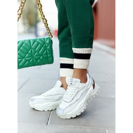 Cross Jeans Pantofi sport pentru femei încrucișează blugi II2R4017C White alb 2